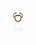 Bague Halo – Acier inoxydable doré, ajustable